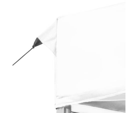 Cort de petrecere pliabil profesional, alb, 6 x 3 m, aluminiu, 7 image