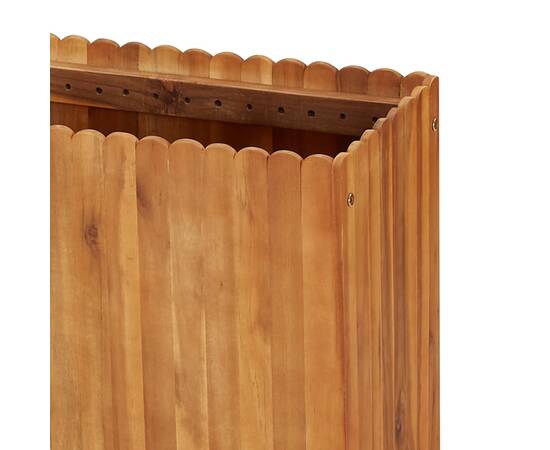 Strat înălțat de grădină, 150x30x50 cm, lemn masiv de acacia, 5 image