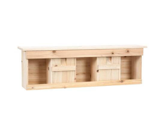 Căsuță de vrăbii cu 5 încăperi, 68 x 15 x 21 cm, lemn de brad, 2 image