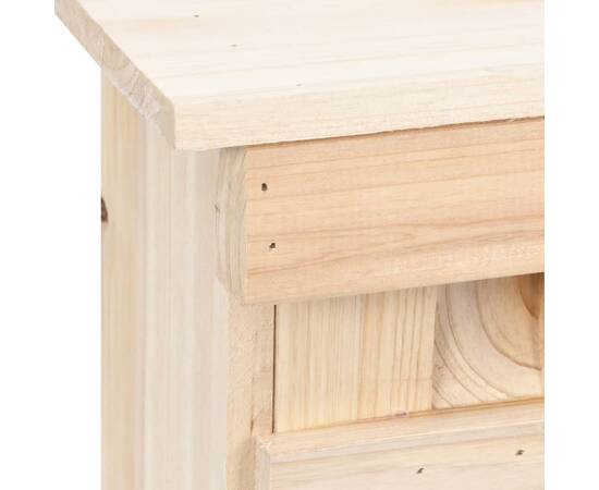 Căsuță de vrăbii cu 5 încăperi, 68 x 15 x 21 cm, lemn de brad, 6 image