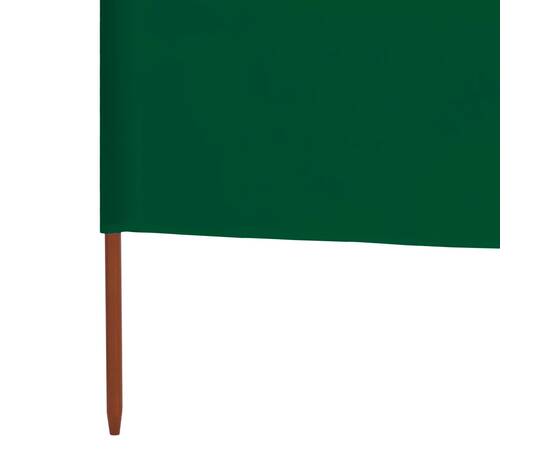 Paravan anti-vânt cu 3 panouri, verde, 400 x 160 cm, textil, 4 image