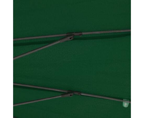 Umbrelă de soare de exterior, stâlp aluminiu, verde, 270 cm, 3 image