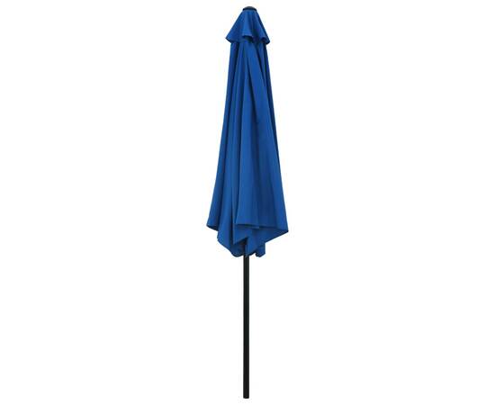 Umbrelă de soare de exterior cu stâlp metalic, azur, 300 cm, 2 image