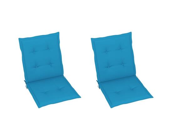 Perne pentru scaun de grădină, 2 buc., albastru, 100x50x3 cm, 2 image