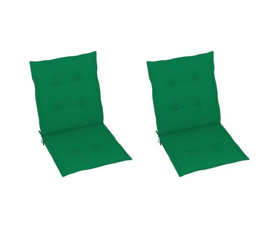 Perne scaun de grădină, 2 buc., verde, 100x50x3 cm, 2 image