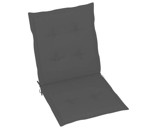 Perne scaun de grădină, 4 buc., negru, 100x50x3 cm, 3 image