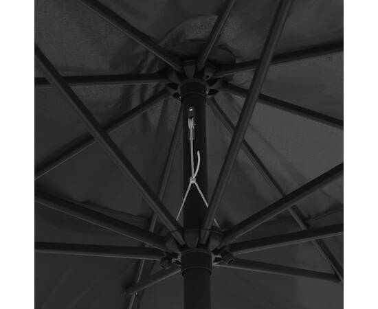 Umbrelă de soare de exterior, stâlp metalic, antracit, 400 cm, 2 image