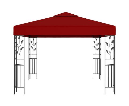 Pavilion, roșu vin, 3 x 3 m, 2 image