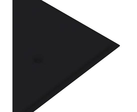 Pernă de bancă de grădină, negru, 150x50x3 cm, 4 image