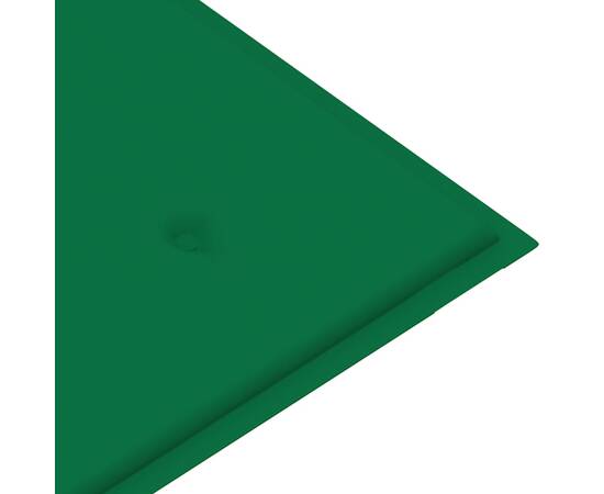 Pernă pentru bancă de grădină, verde, 200x50x3 cm, 4 image