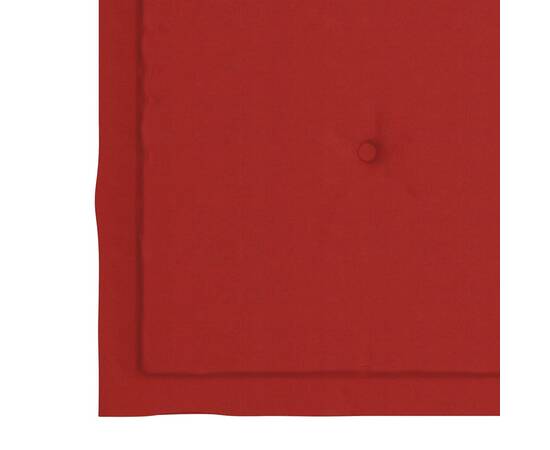 Perne scaun de grădină, 2 buc., roșu, 50 x 50 x 3 cm, 6 image