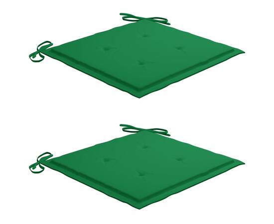 Perne scaun de grădină, 2 buc., verde, 50 x 50 x 3 cm, 2 image