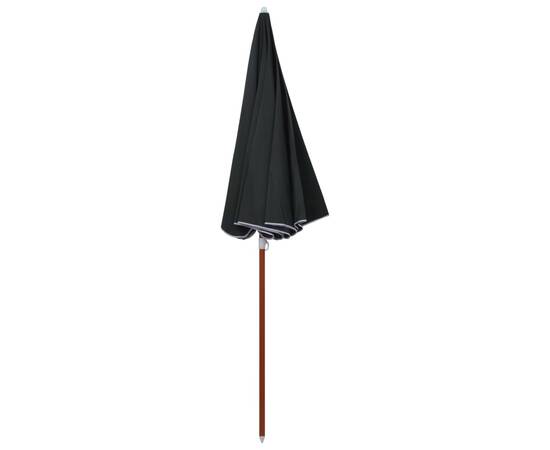 Umbrelă de soare cu stâlp din oțel, antracit, 240 cm, 3 image