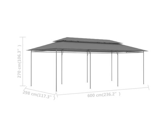Pavilion, antracit, 600 x 298 x 270 cm, 6 image