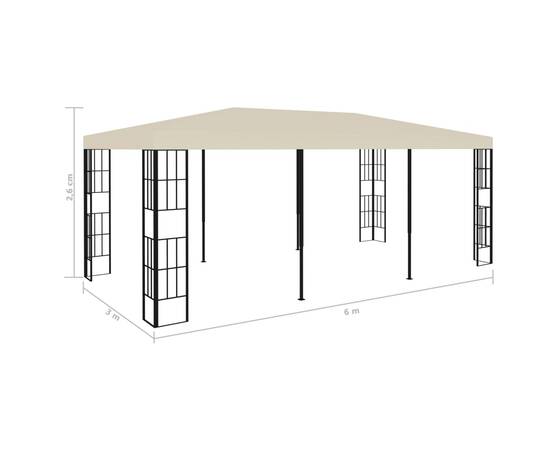 Pavilion, crem, 3 x 6 m, 7 image