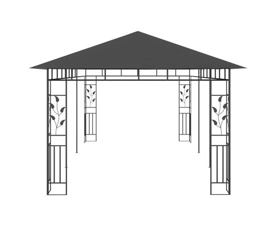 Pavilion cu plasă anti-țânțari, antracit, 6 x 3 x 2,73 m, 4 image