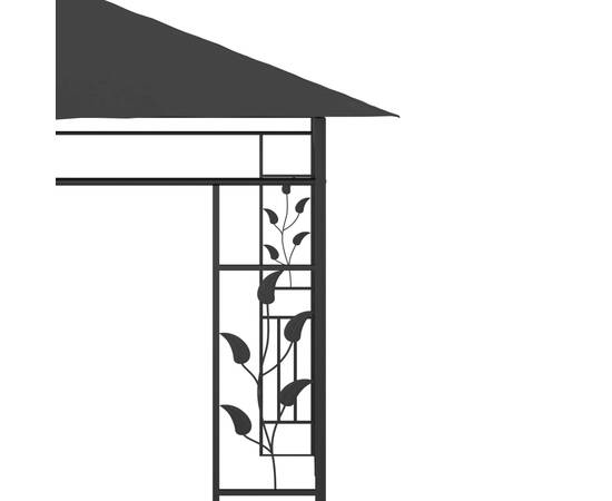 Pavilion cu plasă anti-țânțari, antracit, 6 x 3 x 2,73 m, 5 image