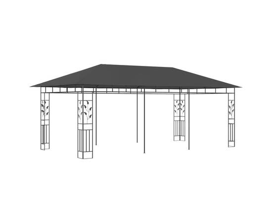 Pavilion cu plasă anti-țânțari, antracit, 6 x 3 x 2,73 m, 2 image