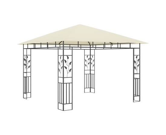 Pavilion cu plasă anti-țânțari, crem, 3x3x2,73 m, 180 g/m², 2 image