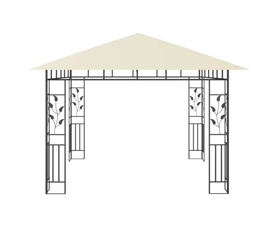 Pavilion cu plasă anti-țânțari, crem, 3x3x2,73 m, 180 g/m², 4 image