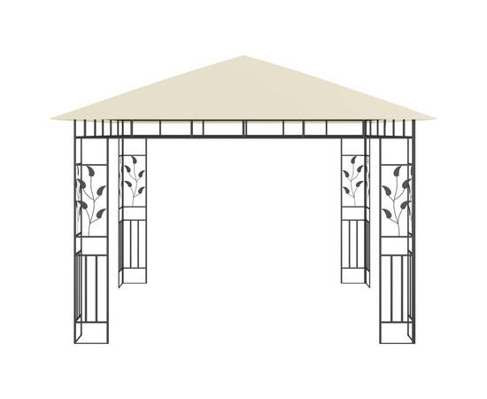 Pavilion cu plasă anti-țânțari, crem, 3x3x2,73 m, 180 g/m², 3 image