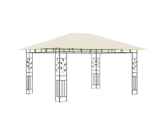 Pavilion cu plasă anti-țânțari, crem, 4x3x2,73 m, 180 g/m², 2 image