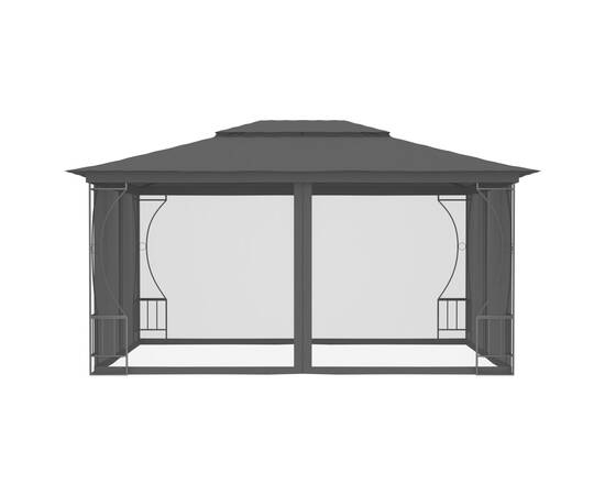 Pavilion cu plase, antracit, 300 x 400 x 265 cm, 3 image