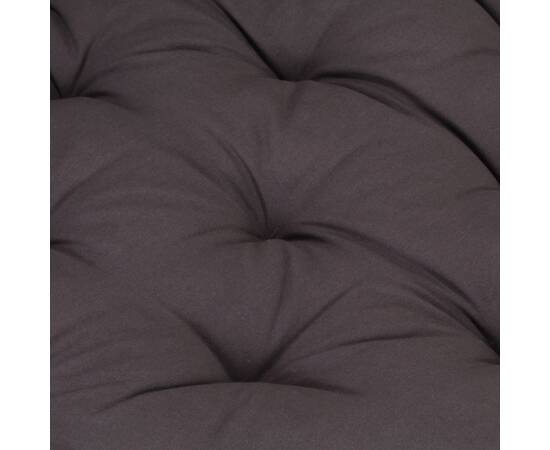Pernă podea canapea din paleți, 120x80x10, antracit, bumbac, 2 image