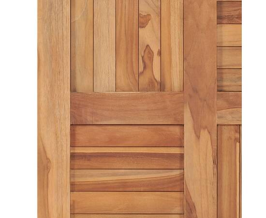 Blat de masă, 60 x 60 x 2,5 cm, lemn masiv de tec, 5 image