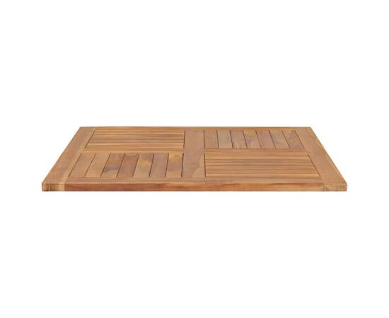 Blat de masă pătrată, 90 x 90 x 2,5 cm, lemn masiv de tec, 4 image