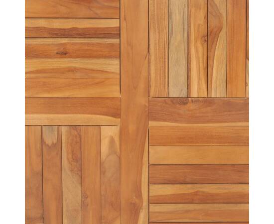 Blat de masă pătrată, 90 x 90 x 2,5 cm, lemn masiv de tec, 2 image