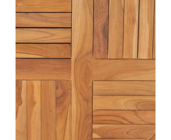 Blat de masă rotund, 80 cm, lemn masiv de tec, 2,5 cm, 2 image