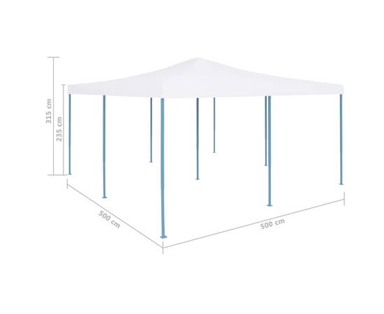 Pavilion pliabil, alb, 5 x 5 m, 7 image