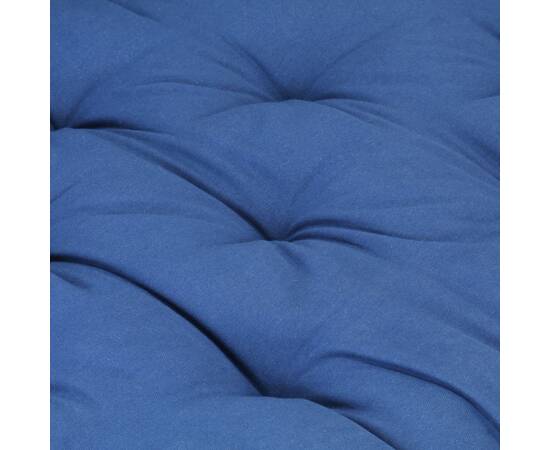 Pernă podea canapea din paleți, bleu, 120 x 40 x 7 cm, bumbac, 2 image