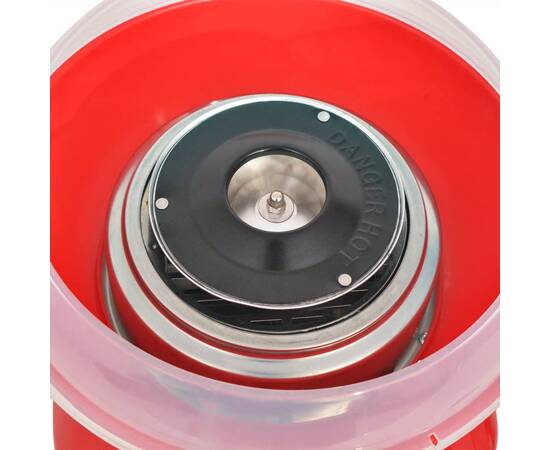 Mașină vată de zahăr 480 w roșie, 6 image