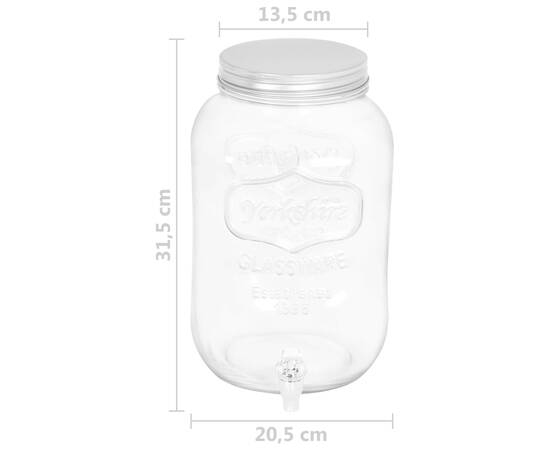 Dozatoare de băuturi, 2 buc., 8050 ml, sticlă, 11 image