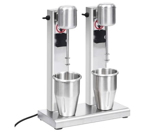 Mixer de milkshake cu 2 vase, oțel inoxidabil, 2 l, 4 image