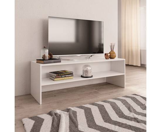 Comodă tv, alb, 120 x 40 x 40 cm, pal