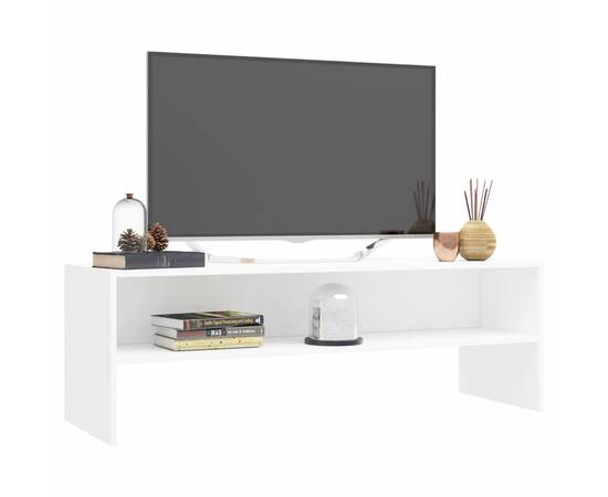 Comodă tv, alb, 120 x 40 x 40 cm, pal, 3 image