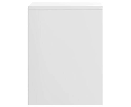 Noptieră, alb lucios, 40 x 30 x 40 cm, pal, 5 image
