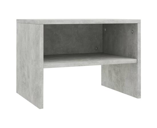 Noptieră, gri beton, 40 x 30 x 30 cm, pal, 2 image