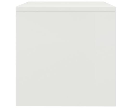 Noptiere, 2 buc., alb, 40 x 30 x 30 cm, pal, 6 image