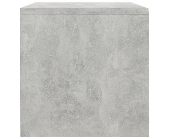 Noptiere, 2 buc., gri beton, 40 x 30 x 30 cm, pal, 6 image