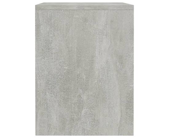 Noptiere, 2 buc., gri beton, 40 x 30 x 40  cm, pal, 5 image