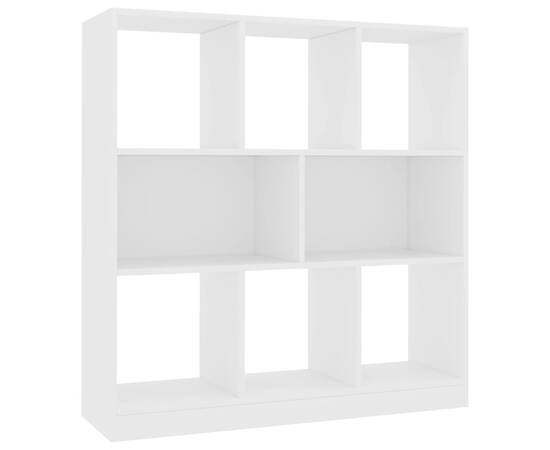 Bibliotecă, alb, 97,5x29,5x100 cm, pal, 2 image