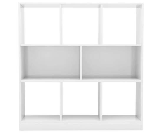 Bibliotecă, alb extralucios, 97,5x29,5x100 cm, pal, 4 image