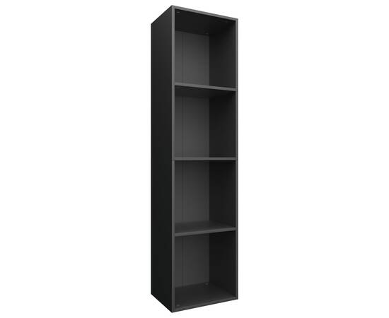 Bibliotecă/comodă tv, negru, 36 x 30 x 143 cm, pal, 2 image