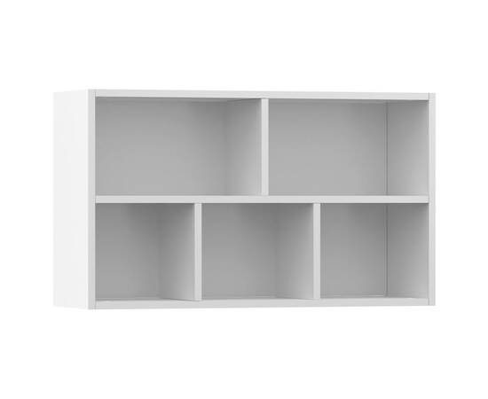 Bibliotecă/servantă, alb, 50x25x80 cm, pal, 8 image