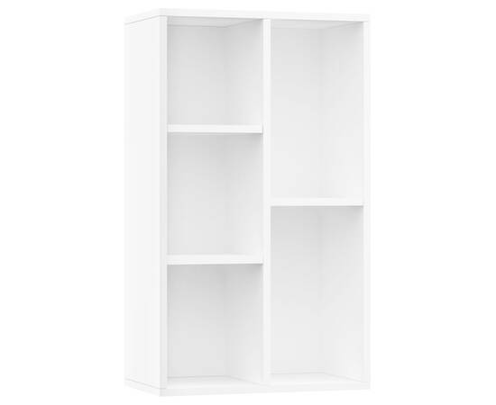 Bibliotecă/servantă, alb, 50x25x80 cm, pal, 2 image