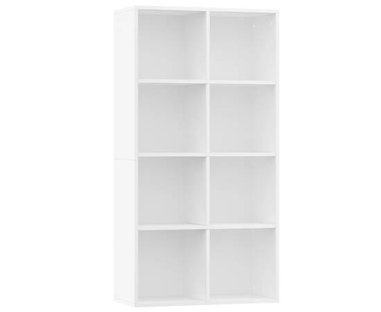 Bibliotecă/servantă, alb, 66x30x130 cm, pal, 2 image